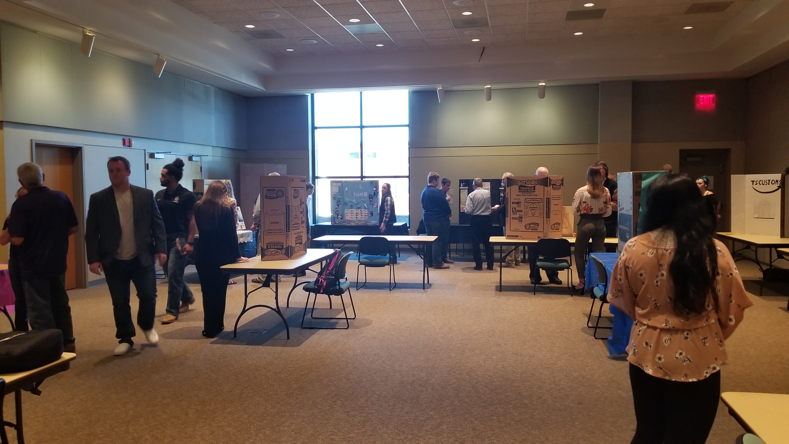 Students with their poster boards for the Youth Entrepreneurship Challenge